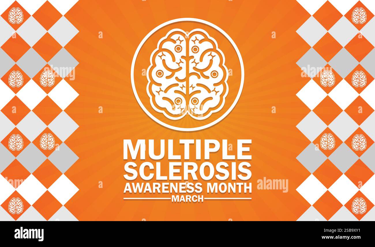 Multiple Sclerosis Awareness Month. March. Vector illustration. Design ...