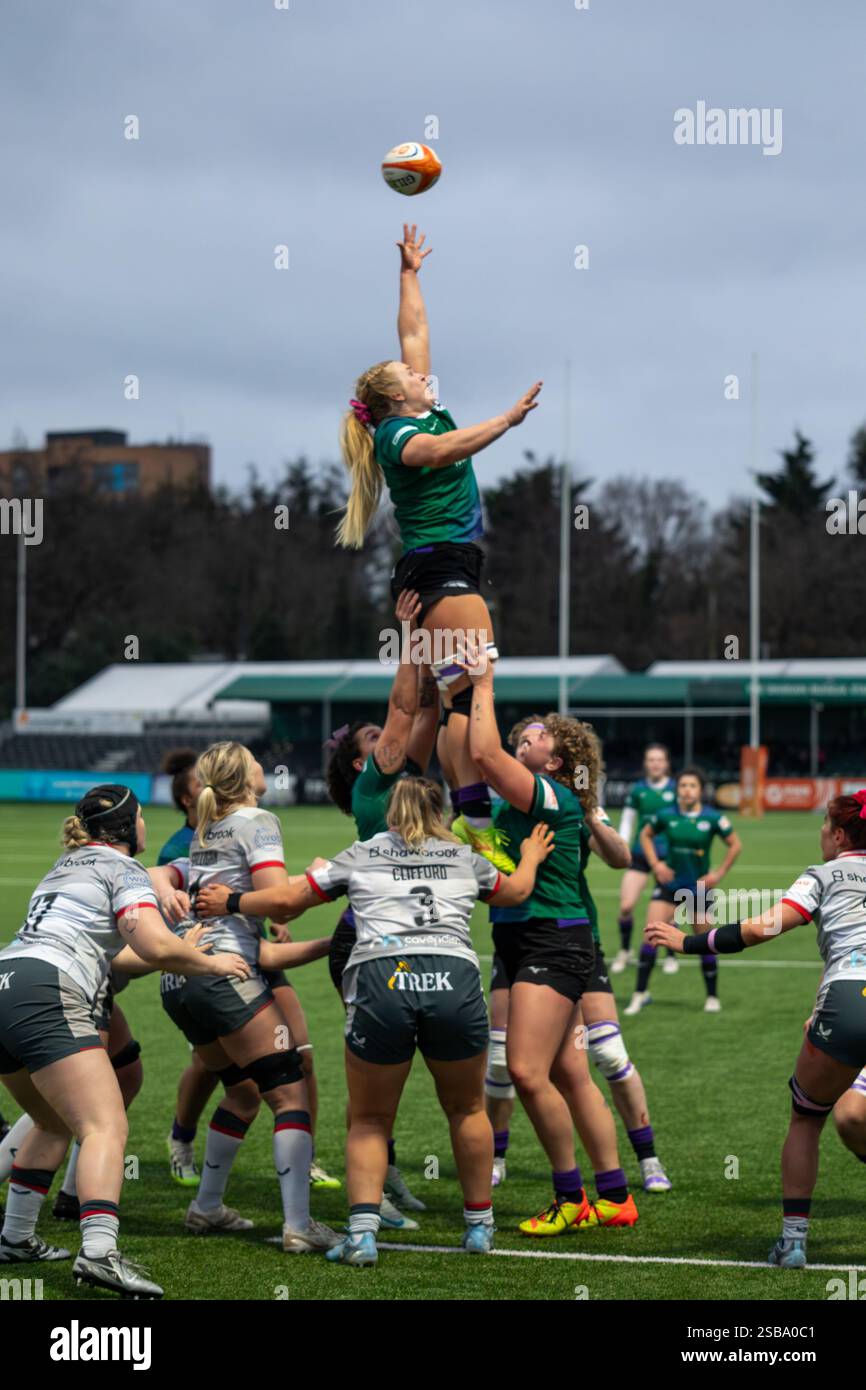 Womens rugby red roses lineout hi-res stock photography and images - Alamy