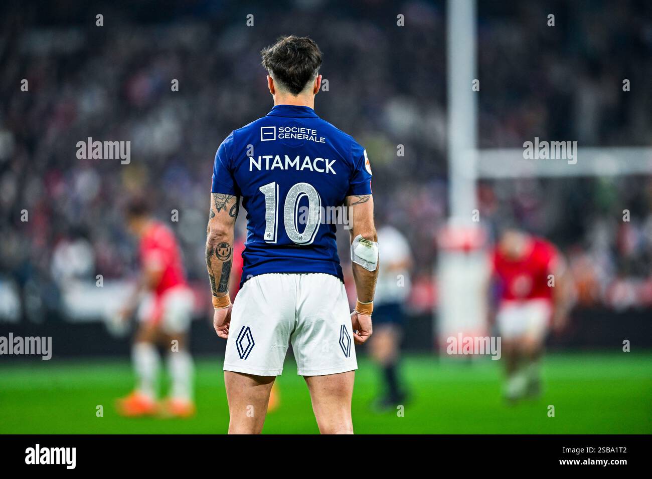 Romain Ntamack during the 6 or Six Nations Championship rugby match