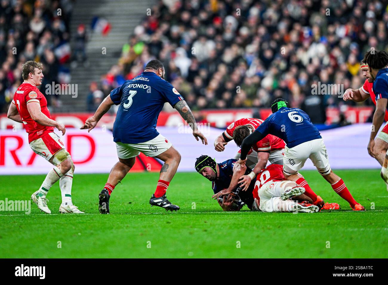 Gregory Alldritt during the 6 or Six Nations Championship rugby match