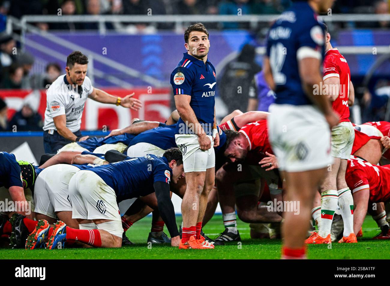 Antoine Dupont during the 6 or Six Nations Championship rugby match