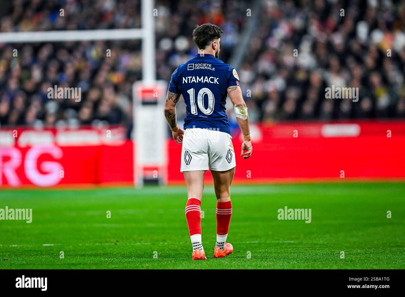 Romain Ntamack during the 6 or Six Nations Championship rugby match