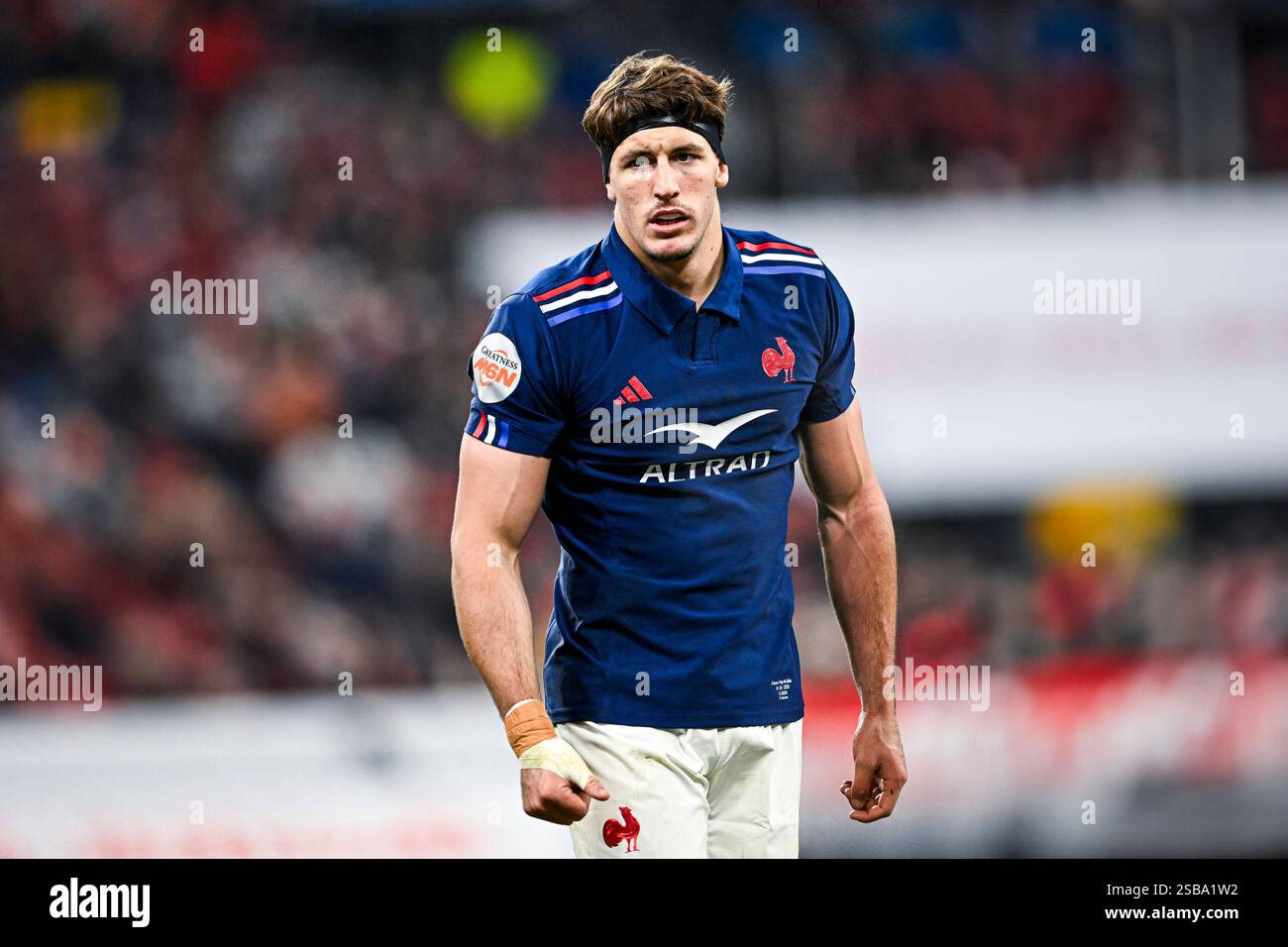 Oscar Jegou during the 6 or Six Nations Championship rugby match France