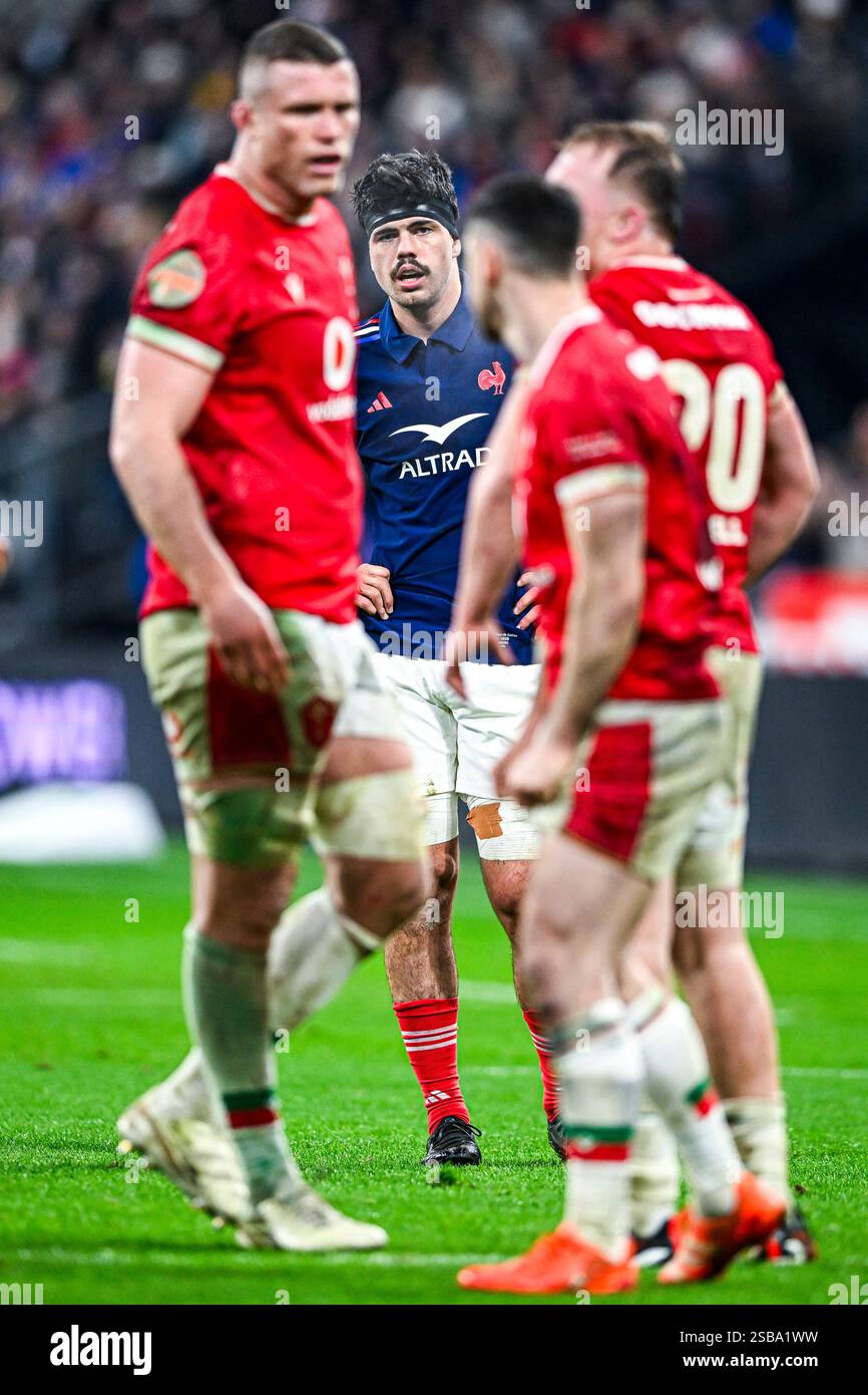 Hugo Auradou during the 6 or Six Nations Championship rugby match