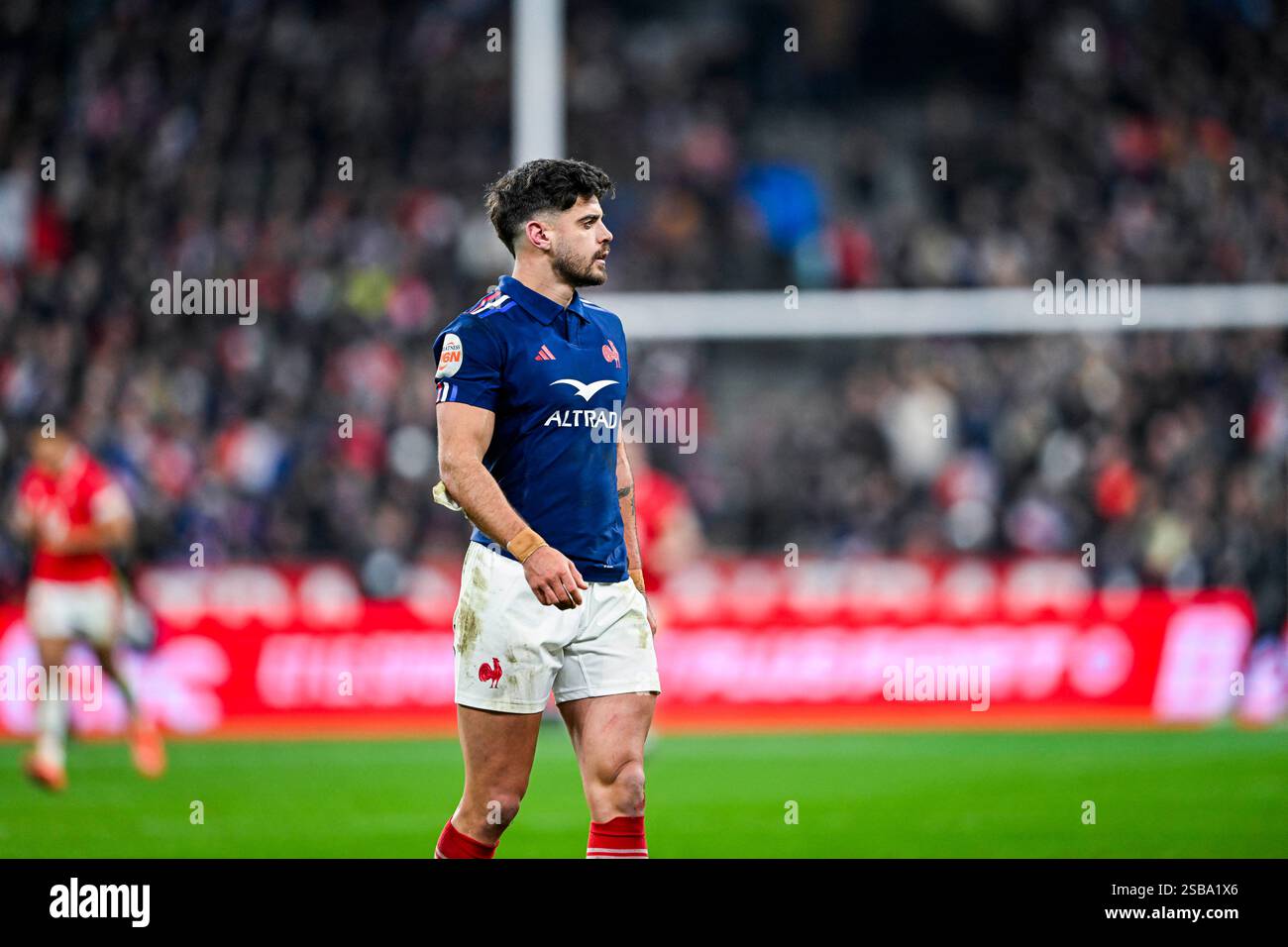 Romain Ntamack during the 6 or Six Nations Championship rugby match