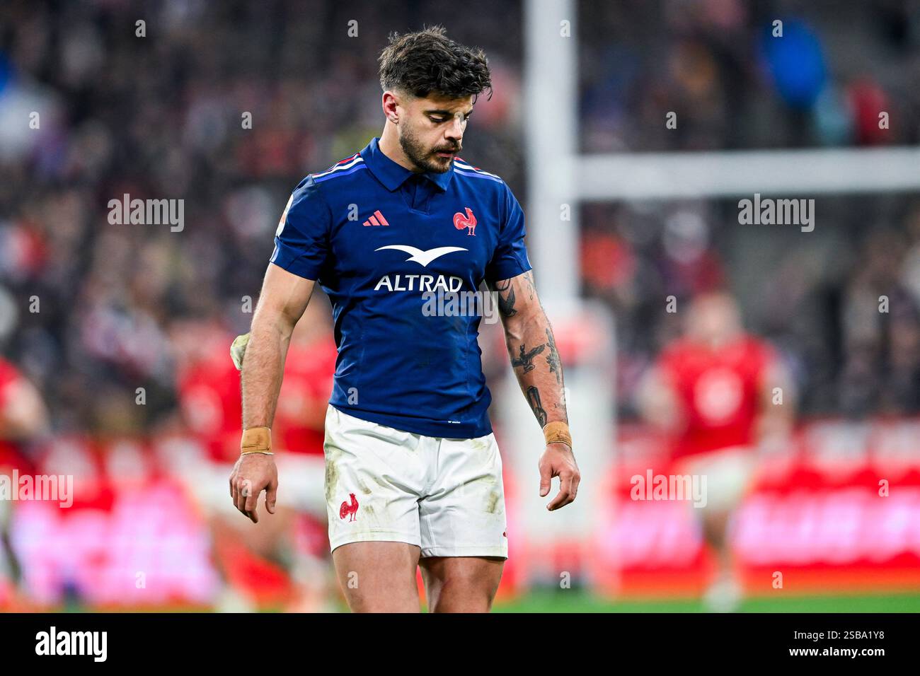 Romain Ntamack during the 6 or Six Nations Championship rugby match