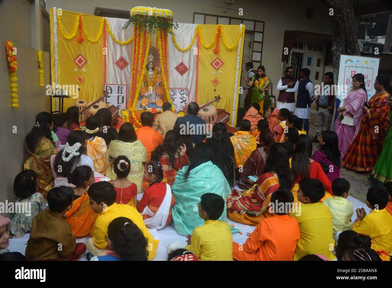 February 2, 2025, Siliguri, West Bengal, India Students of Bright
