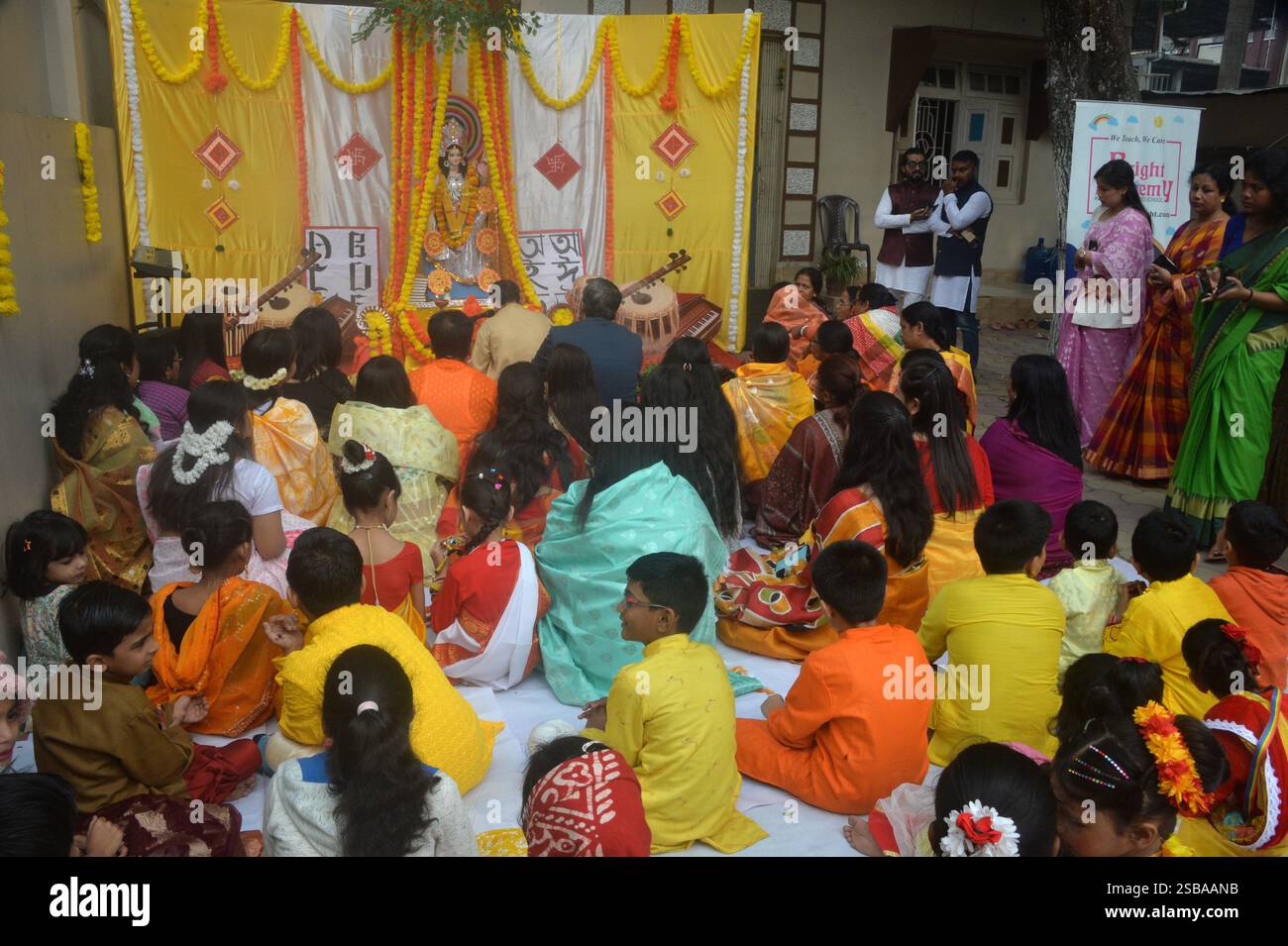 February 2, 2025, Siliguri, West Bengal, India Students of Bright