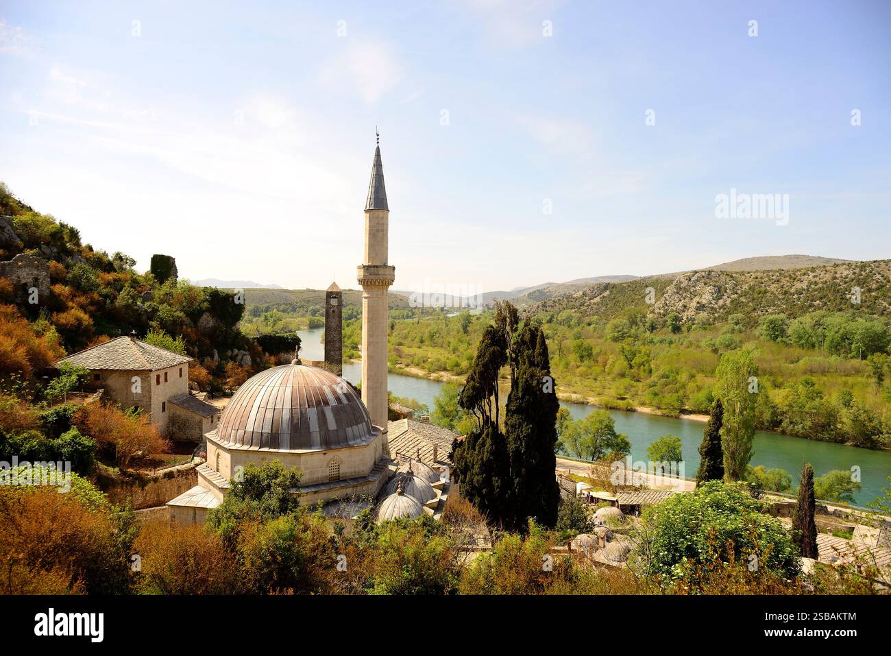 View of Pocitelj, Capljina, Bosnia-Herzegovina Stock Photo