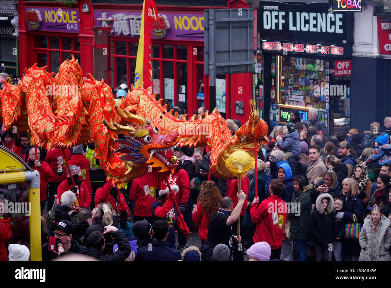 Performers take part in Lunar New Year celebrations, also known as the