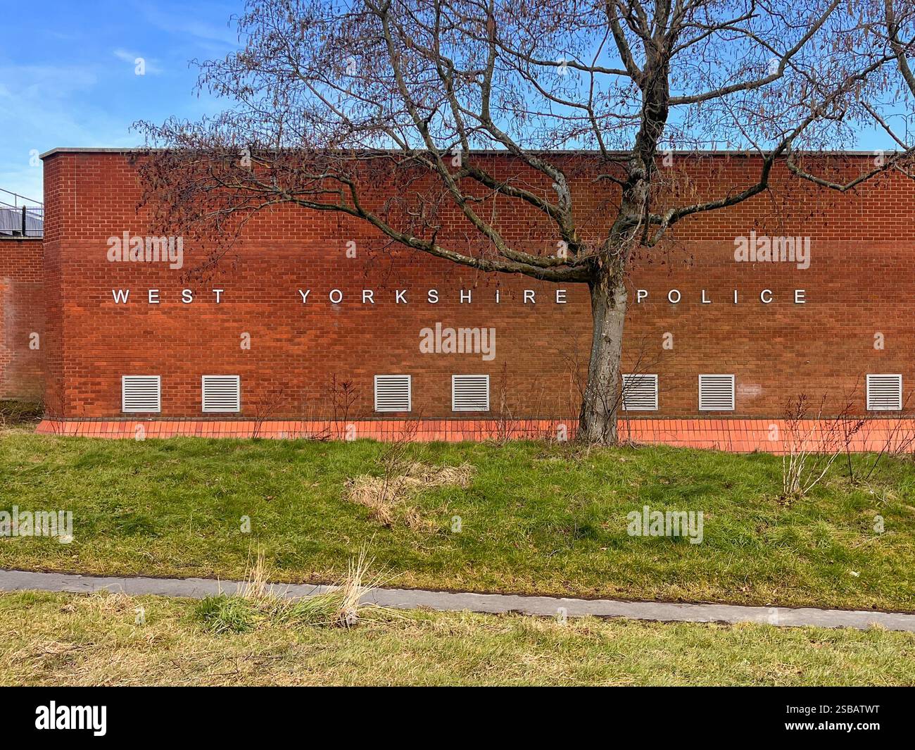West Yorkshire Police station, Pudsey, Leeds - Smartphone Captured Stock Image