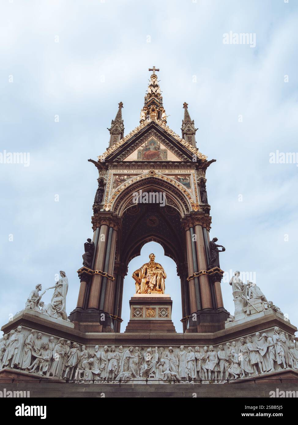Albert memorial in London outside the Royal Albert Hall Stock Photo