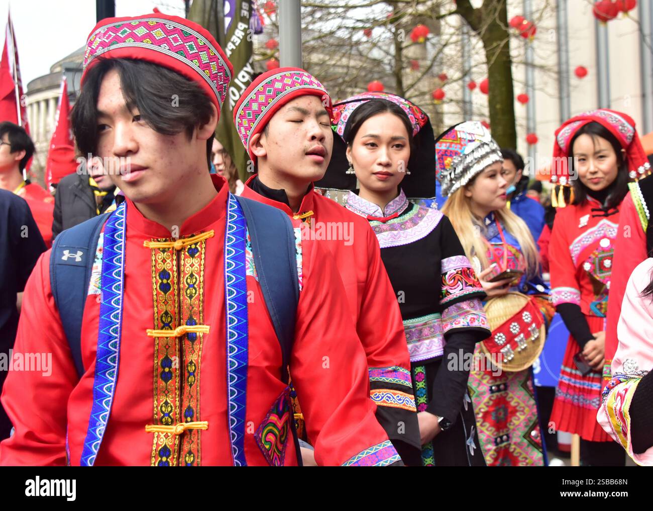 Manchester, UK, 2nd February, 2025. Participants in the Chinese New