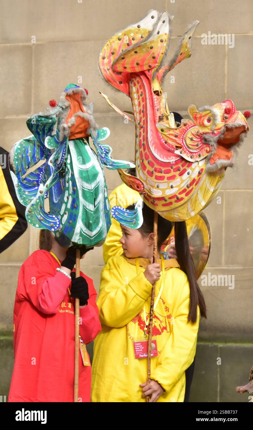 Manchester, UK, 2nd February, 2025. Participants in the Chinese New