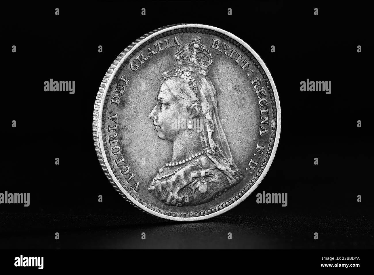 1887 silver shilling hi-res stock photography and images - Alamy