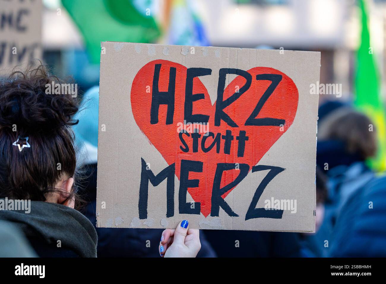 Demostration Brandmauer statt Rechtsruck, Nürnberg, 02.02.2025 ...