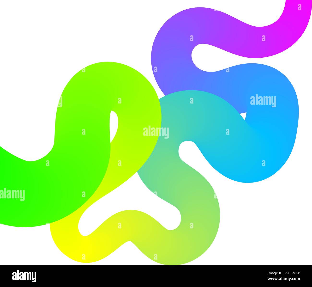 wavy colorful gradient shape. Vector illustration Stock Vector Image ...