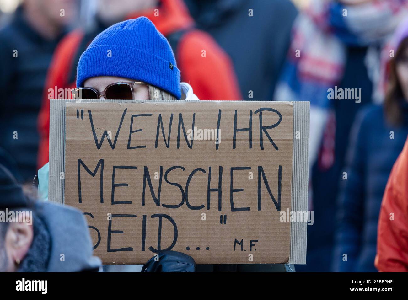 Demostration Brandmauer statt Rechtsruck, Nürnberg, 02.02.2025 ...