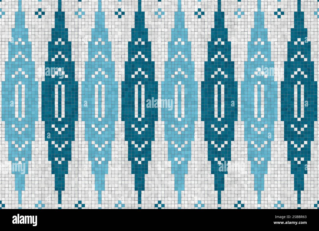 Scandinavian style seamless mosaic tiles pattern Stock Vector Image ...