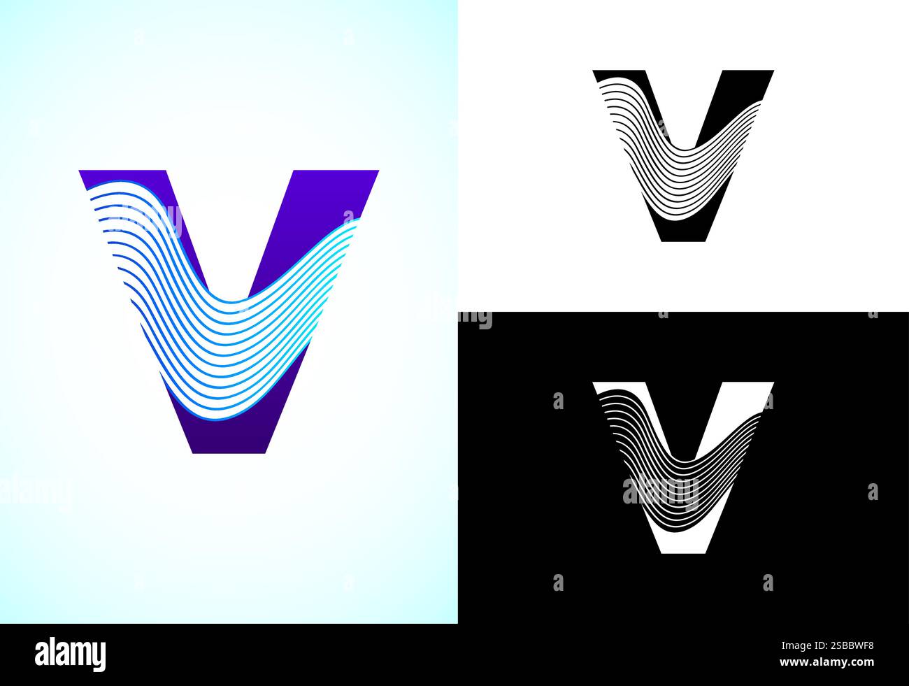 Abstract V letter logo, Graphic alphabet symbol for corporate business ...