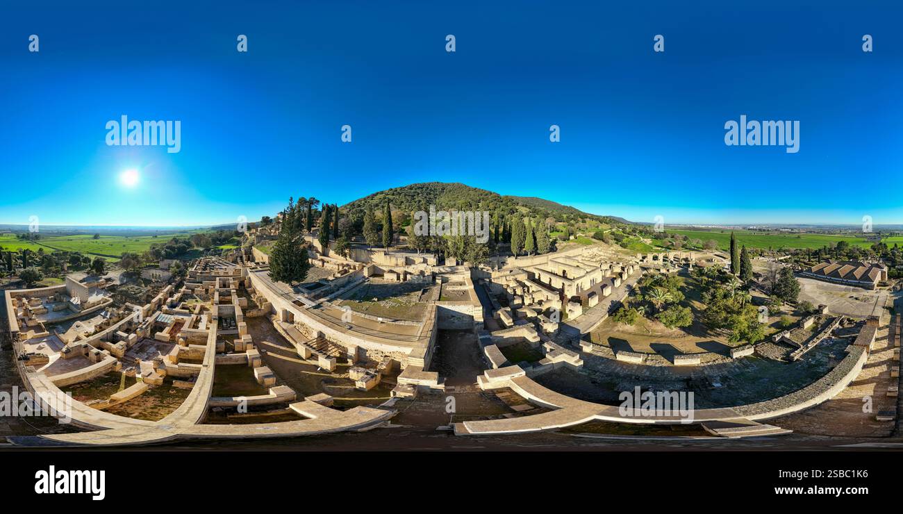 Madinat al-Zahra or Medina Azahara or the radiant city was a fortified palace-city on the western outskirts of Córdoba in present-day Spain. Its remai Stock Photo
