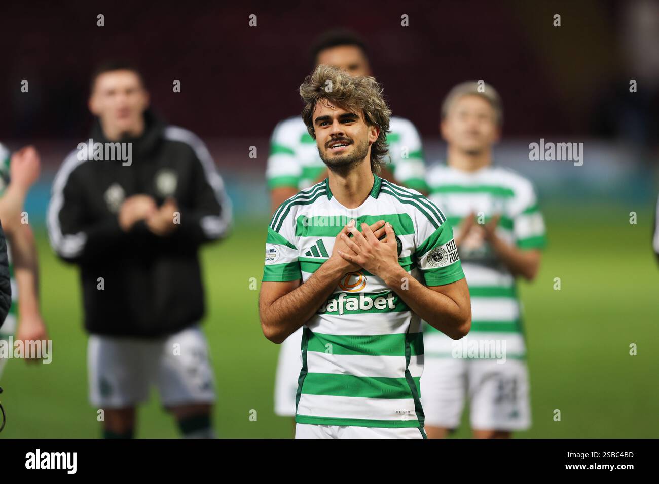 Jota celebrates after the final whistle during the William Hill ...