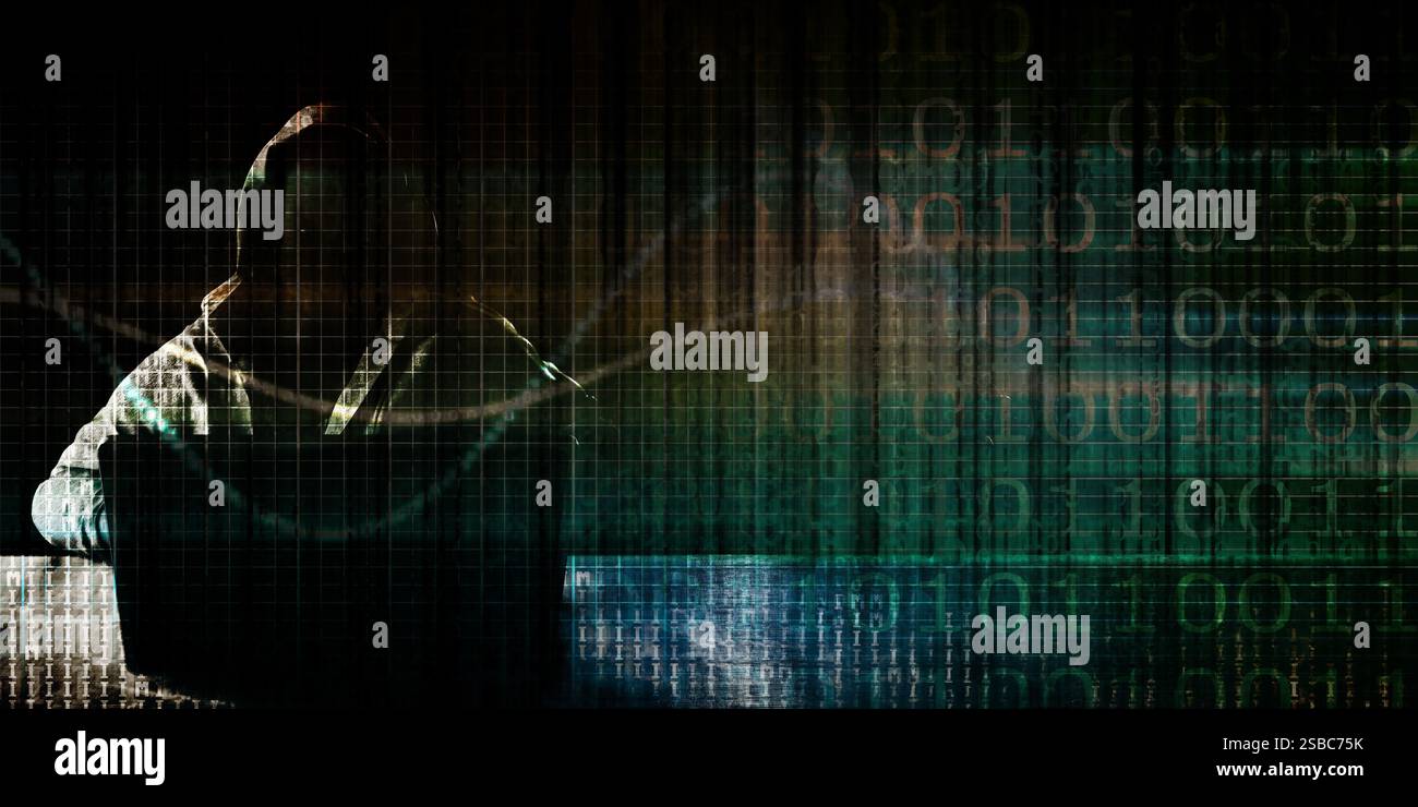 Dark Web Used for Dangerous Purposes Stock Photo