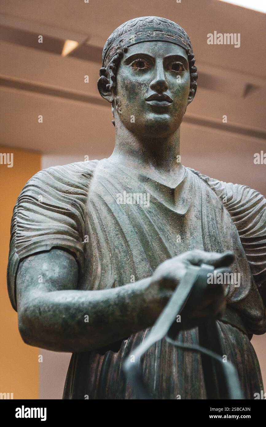 the Charioteer of Delphi, Delphi museum, Delphi ancient site, Greece ...