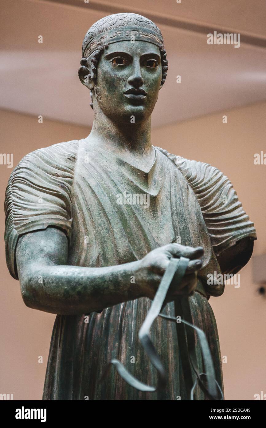 the Charioteer of Delphi, Delphi museum, Delphi ancient site, Greece ...