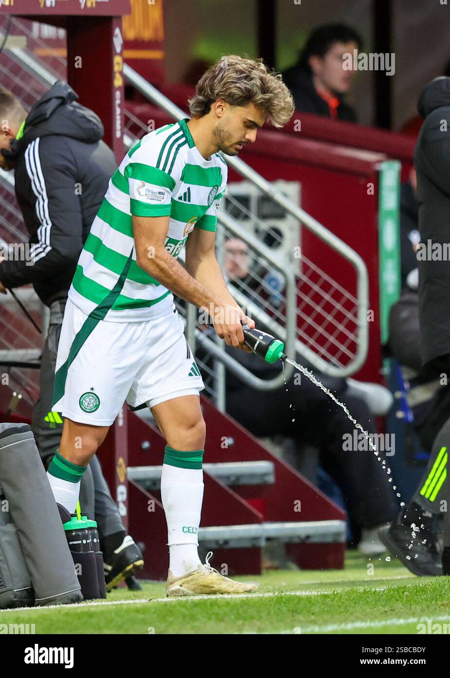 Celtic’s Jota (left) comes on to make his debut during the William Hill ...