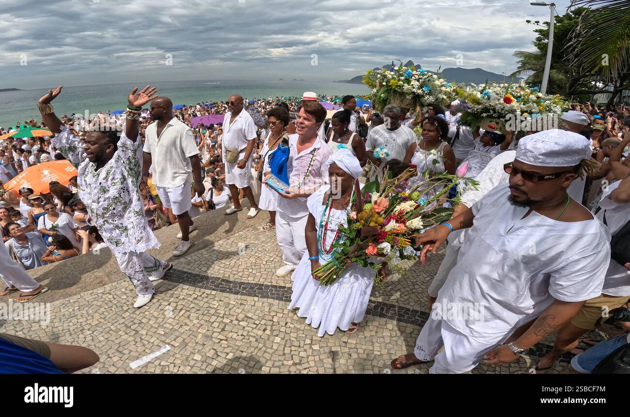 February 2, 2025, Rio De Janeiro, Rio De Janeiro, Brazil: Thousands of ...