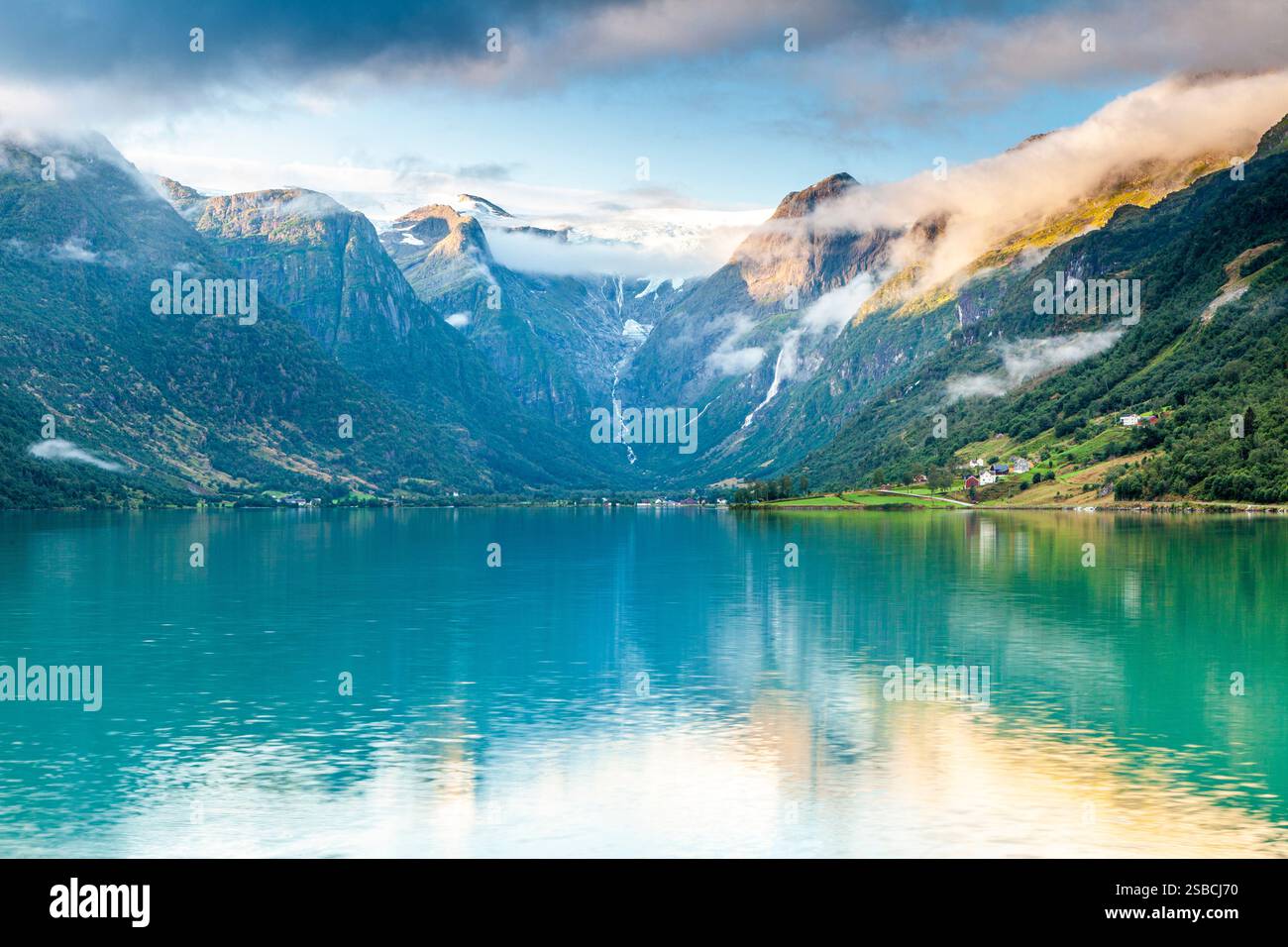 oldevatnet-lake-and-view-of-the-jostedal-glacier-stryn-vestland