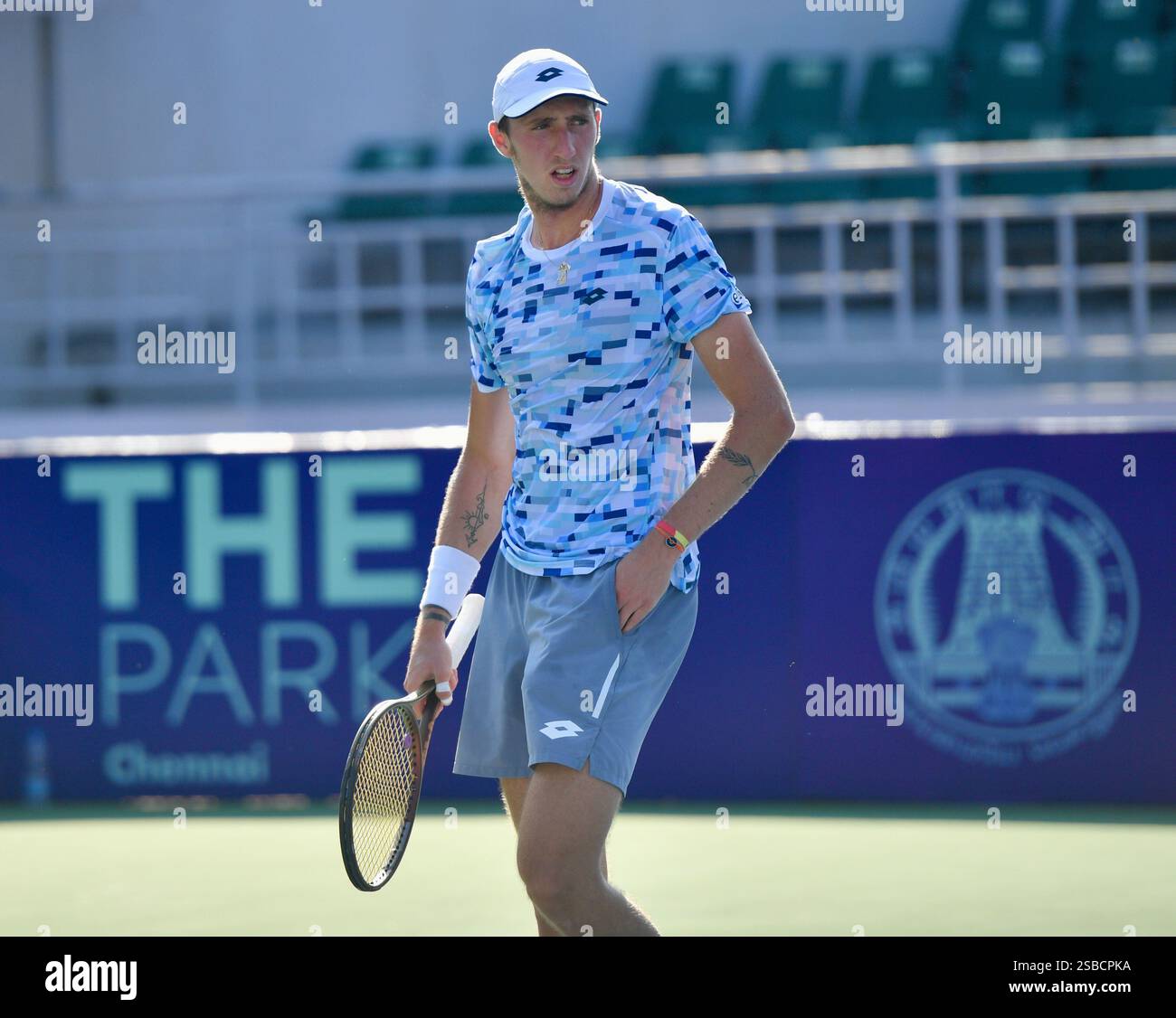 Chennai, India. 2nd Feb, 2025. Sascha Gueymard Wayenburg of France ...
