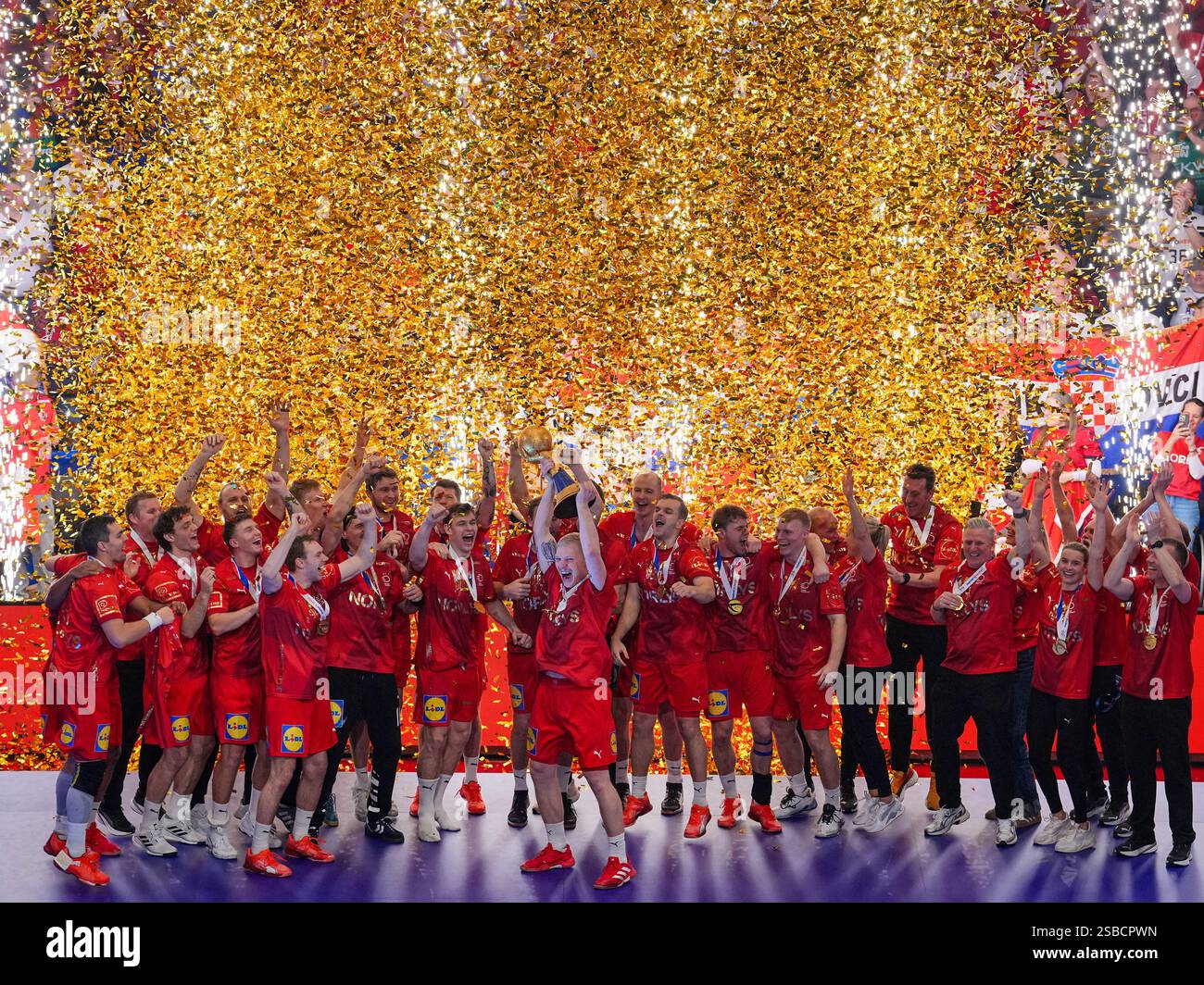 02 February 2025, Norway, Oslo Handball World Cup, Croatia Denmark
