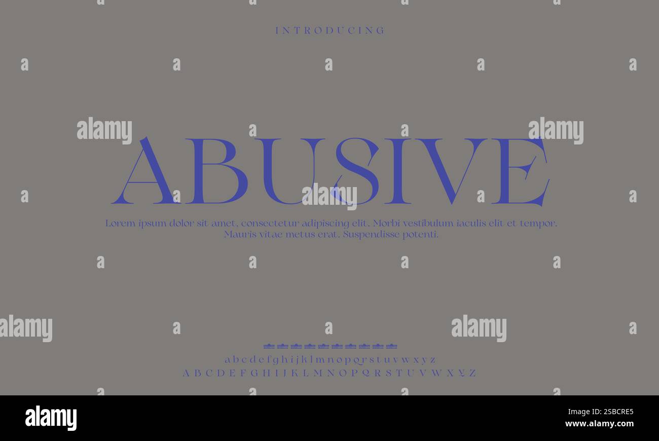 Elegant Font, Serif Typeface, Sans Serif, Modern Typography, Classic Lettering, Handwritten Font, Display Font, Script Typeface, Uppercase Letters, Stock Vector