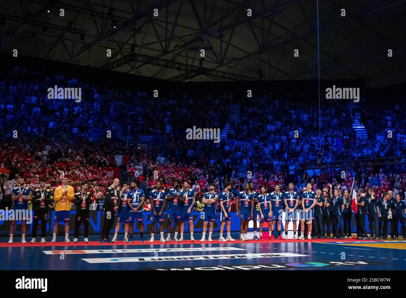 250202 Bronze medalist France after the 2025 IHF World Men's Handball