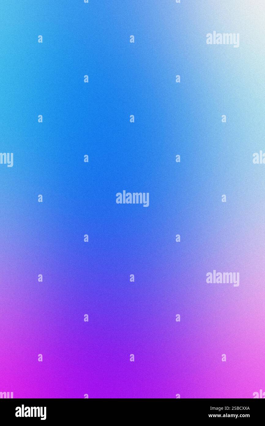 Noise gradient texture illustration. Abstract blue pink background. Sand grains effect. Stock Photo