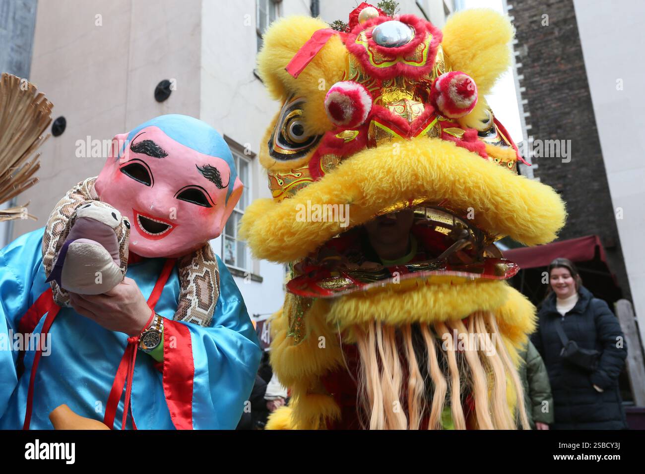 Dublin, Ireland 02nd February 2025 traditional Chinese Lion Dance