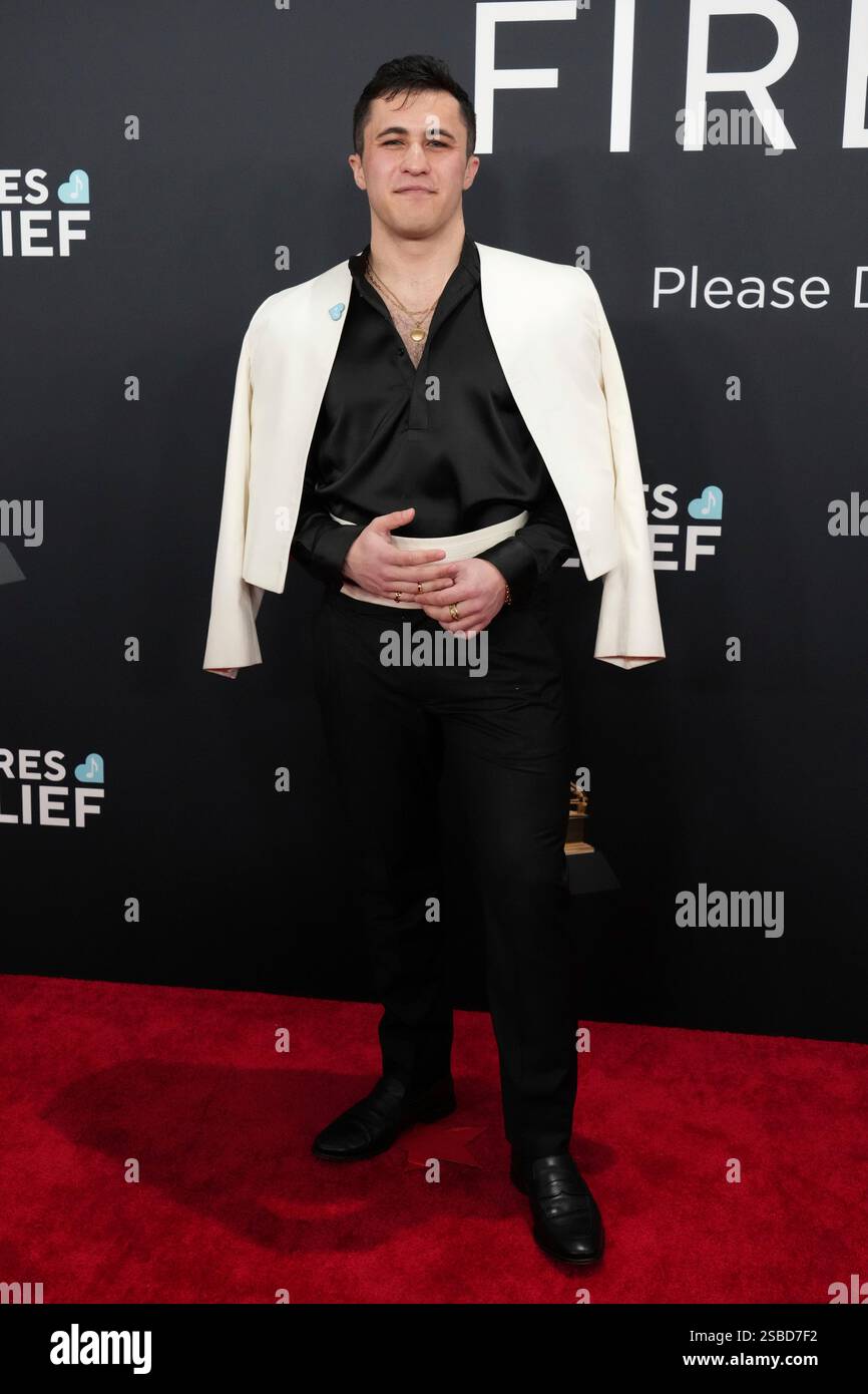 Chris Olsen arrives at the 67th annual Grammy Awards on Sunday, Feb. 2