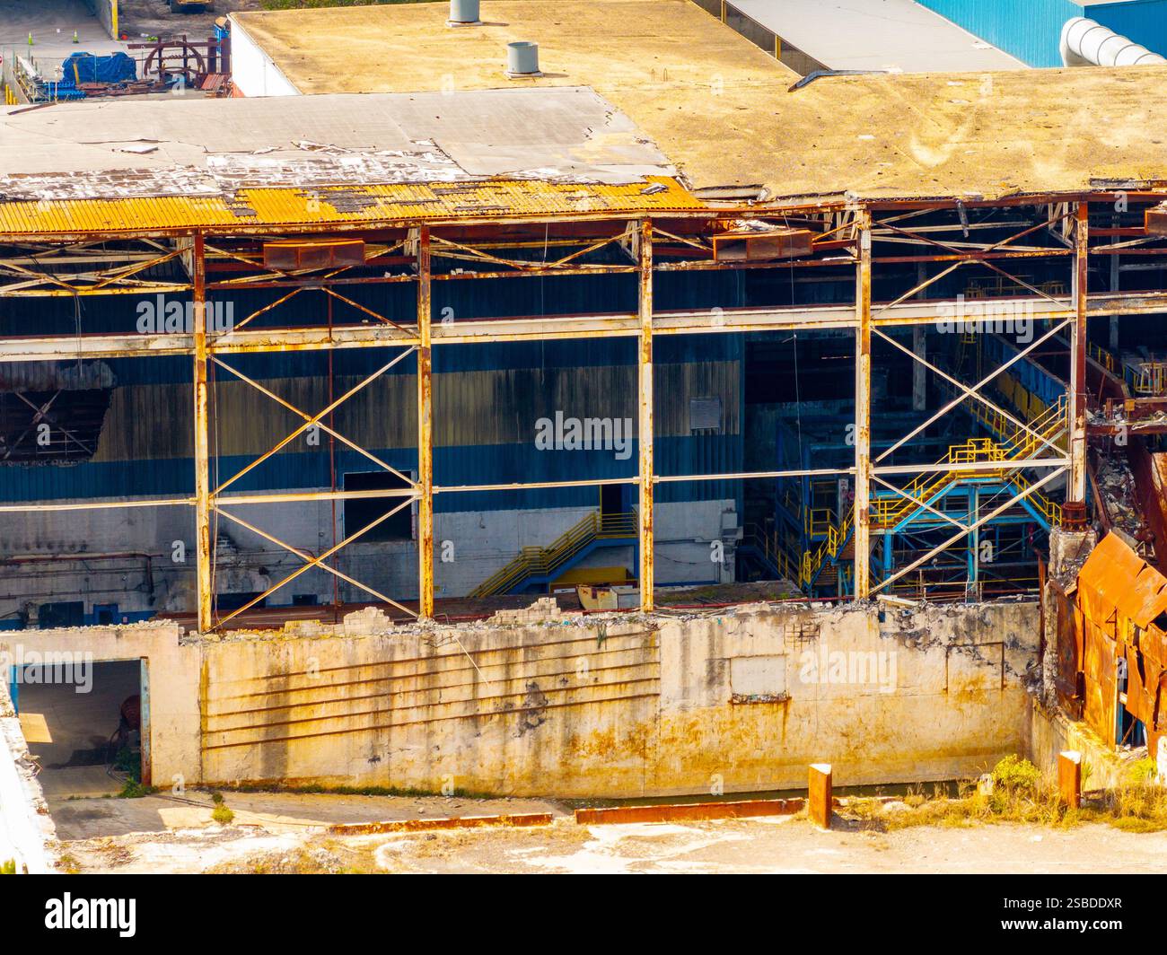 Aerial inspection photo Doral Miami Florida incinerator aftermath fire ...