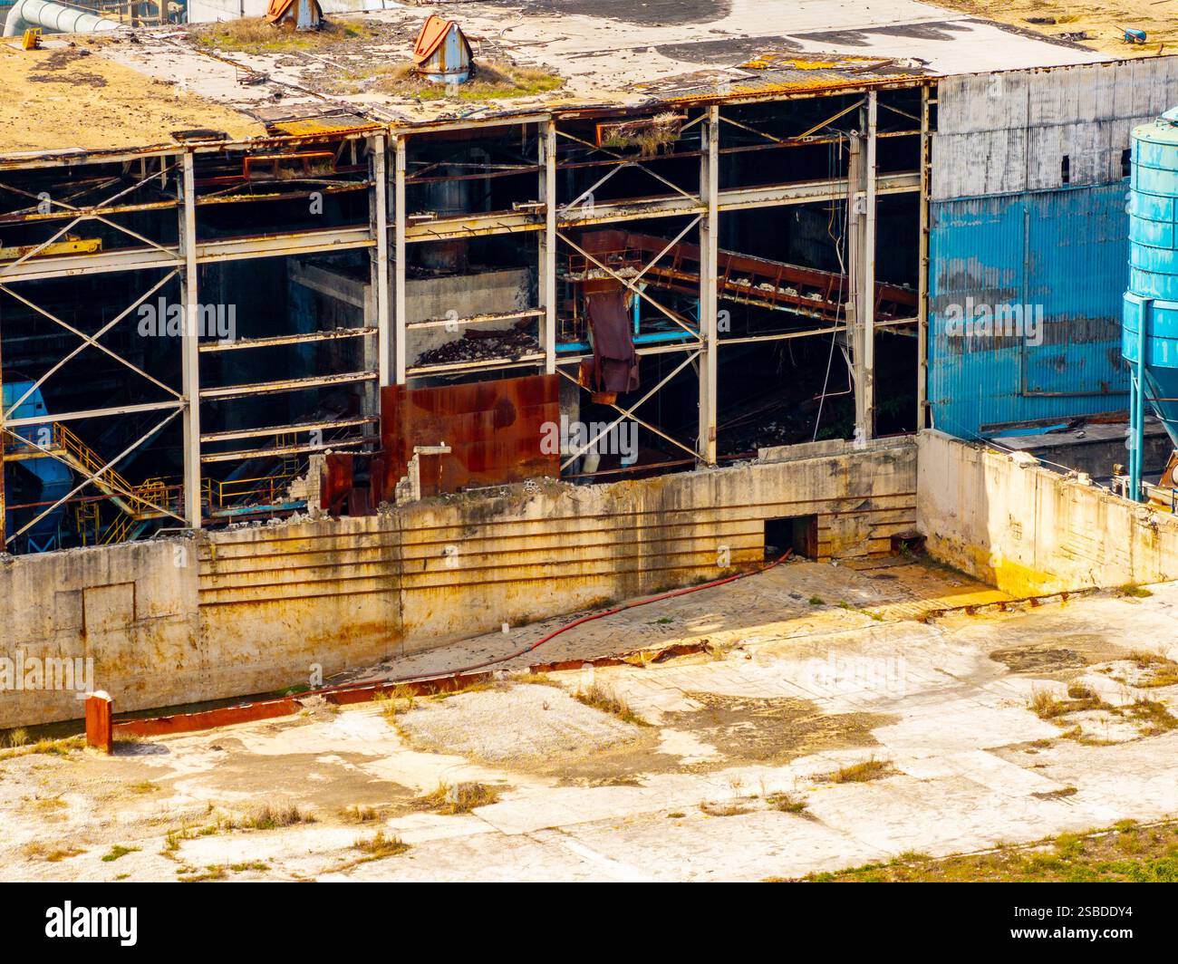 Aerial inspection photo Doral Miami Florida incinerator aftermath fire ...