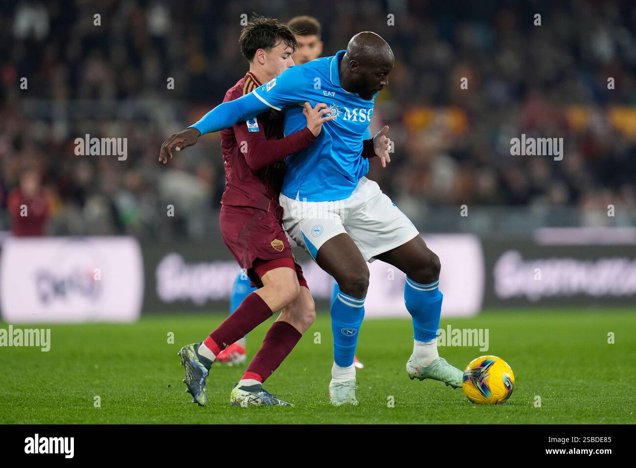 Maillot De Match PORTÉ Et SIGNÉ Par Romelu Lukaku - Napoli Vs Bologna 2025 - Taille XXL