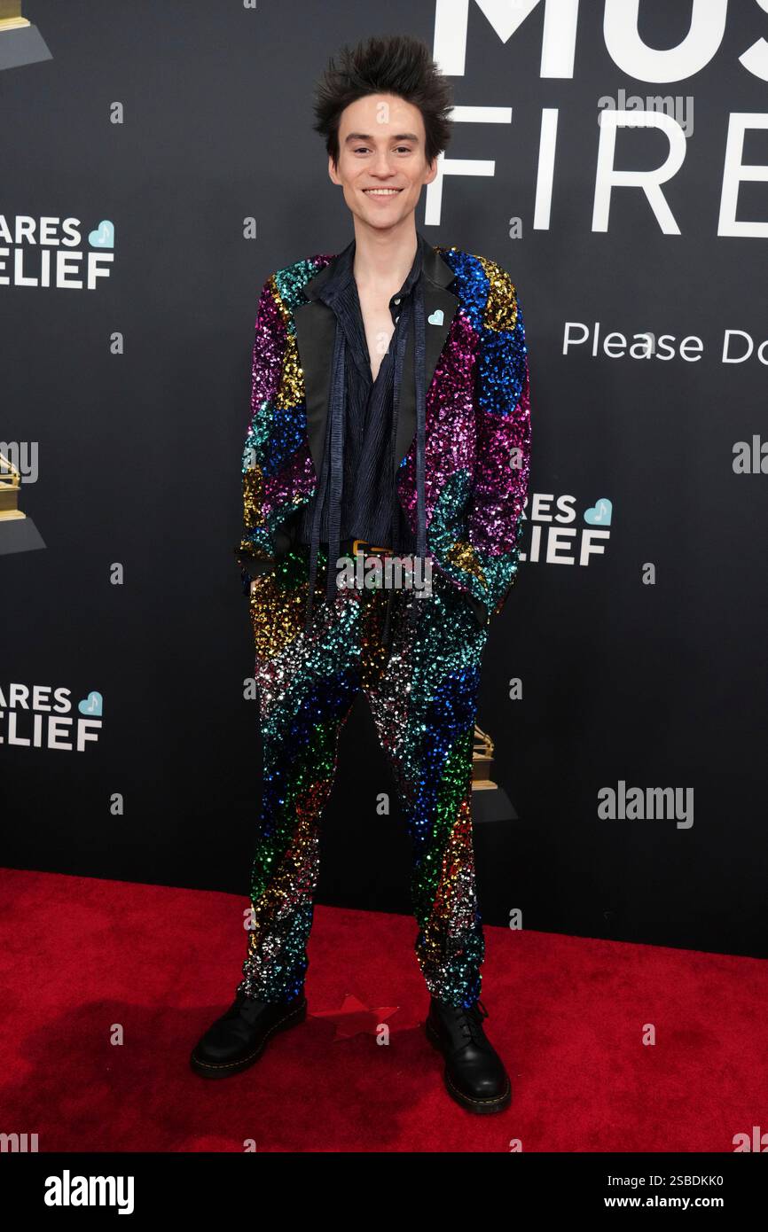 Jacob Collier arrives at the 67th annual Grammy Awards on Sunday, Feb. 2, 2025, in Los Angeles
