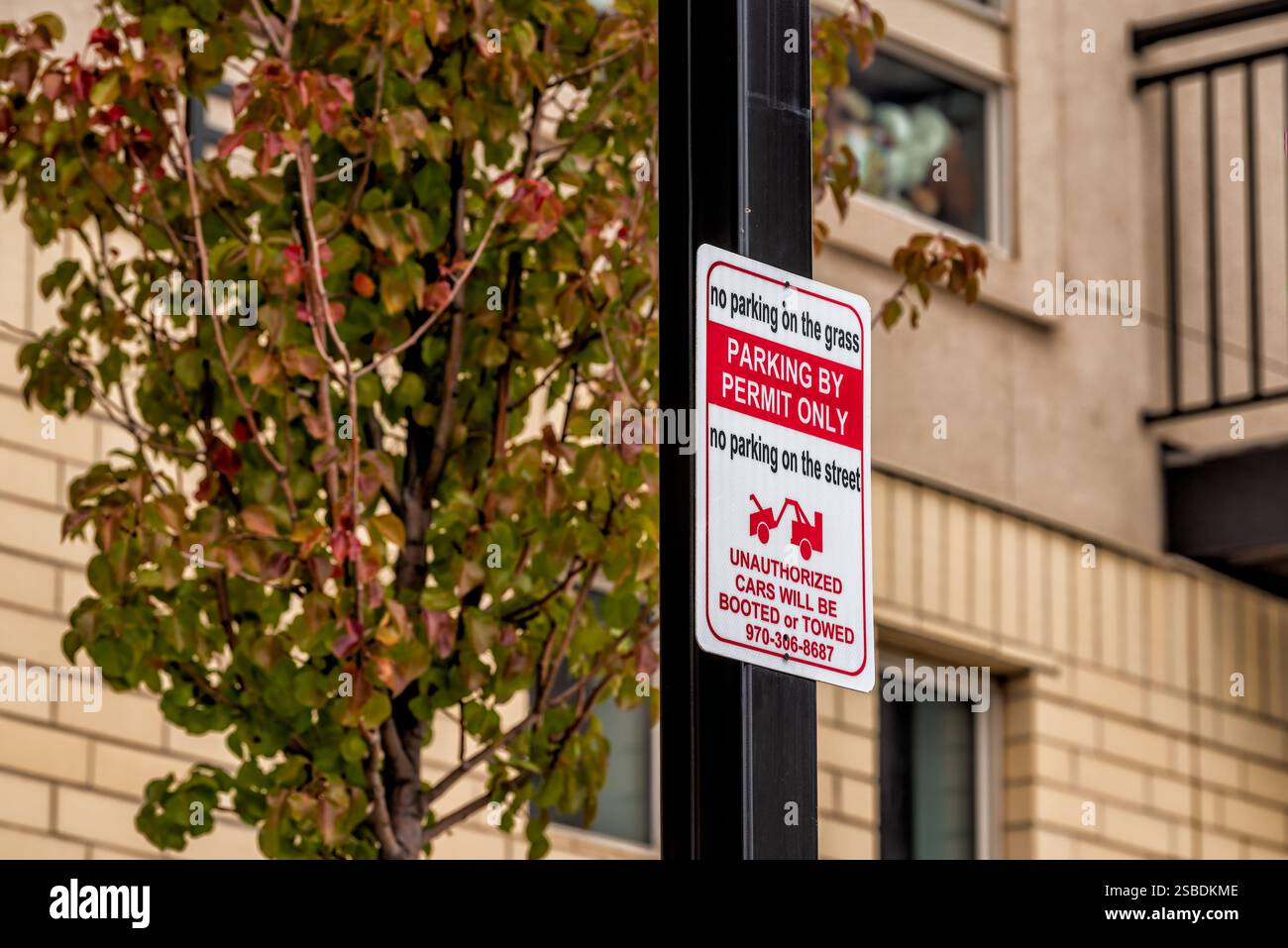 Avon, USA - October 27, 2022: Avon Colorado ski resort mountain town