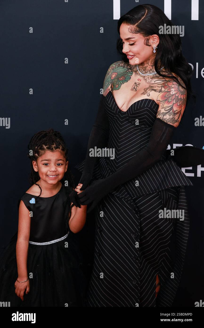 Los Angeles, USA. 02nd Feb, 2025. Adeya Nomi and Kehlani walking on the ...