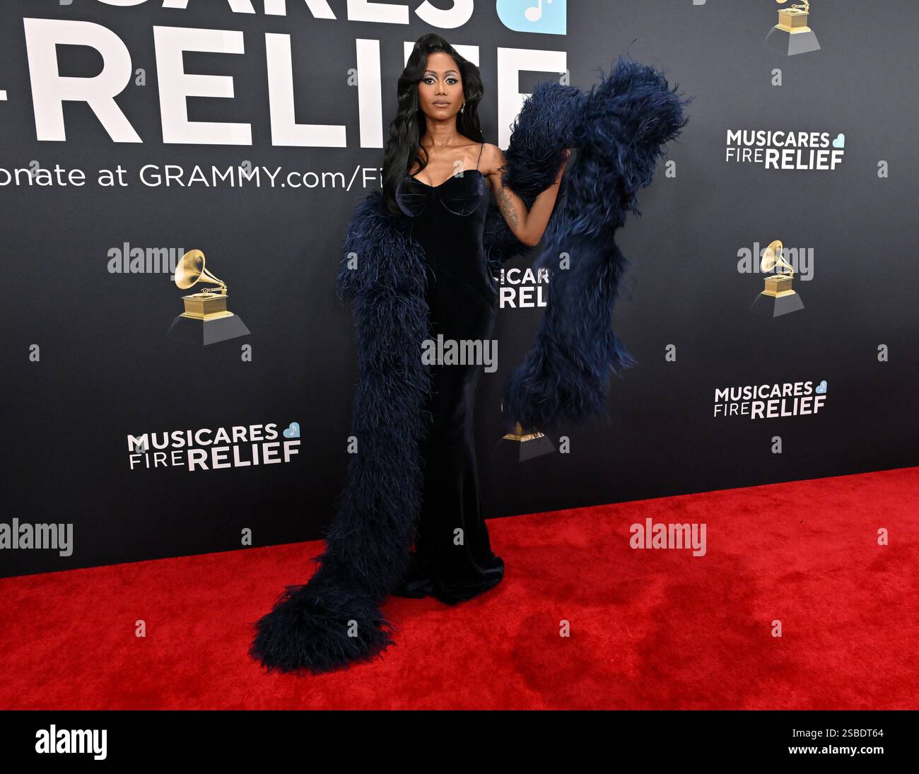Muni Long arriving to the 67th Annual Grammy Awards held at