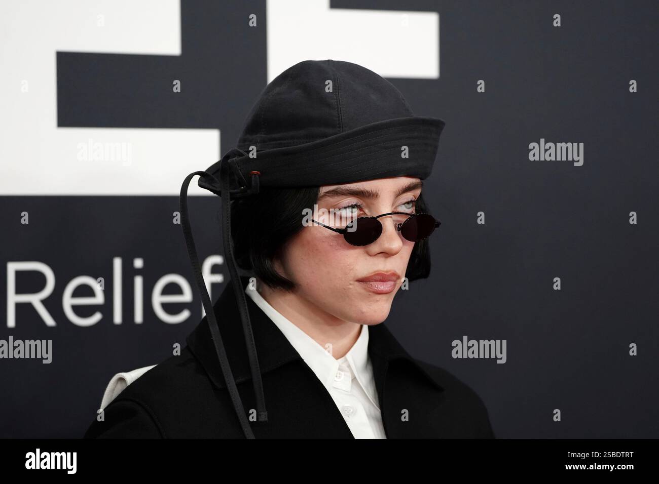 Billie Eilish arrives at the 67th annual Grammy Awards on Sunday, Feb