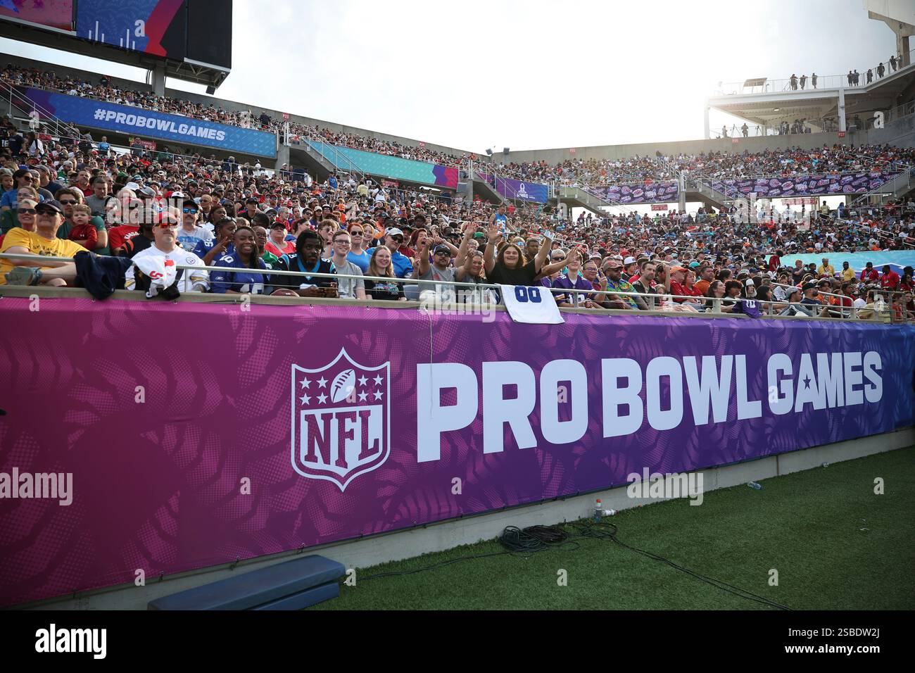Fans watch the action during the NFL Pro Bowl Game on Sunday, Feb. 2