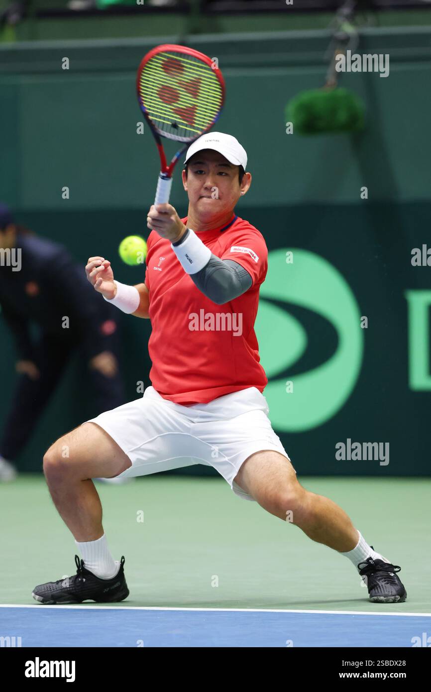 Yoshihito Nishioka (JPN), FEBRUARY 1, 2025 Tennis 2025 Davis Cup