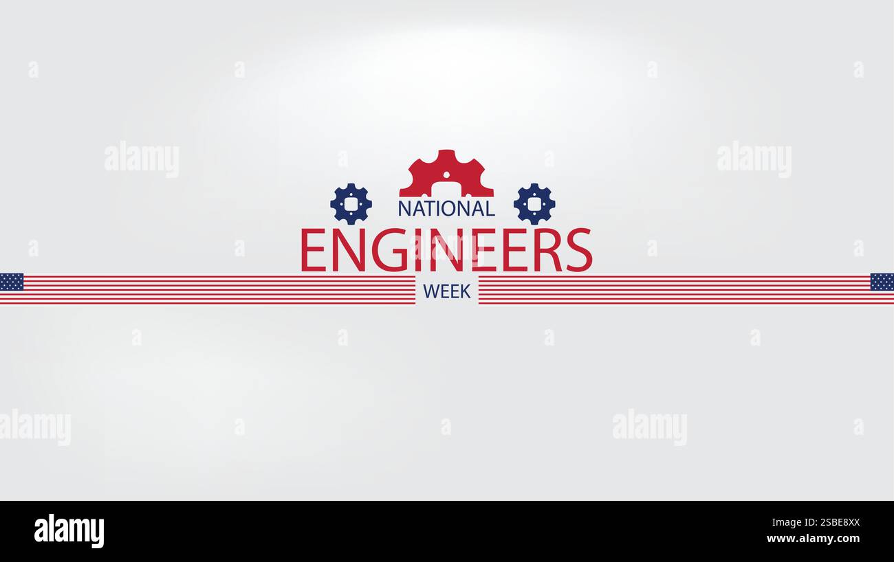 Graphic design celebrating National Engineers Week Stock Vector Image ...